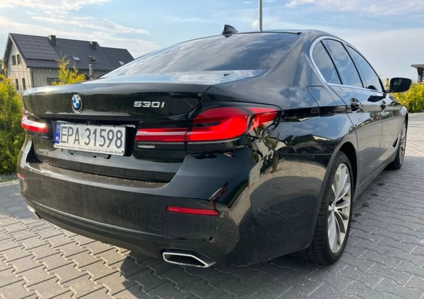 BMW Seria 5 cena 169000 przebieg: 45000, rok produkcji 2021 z Pabianice małe 121